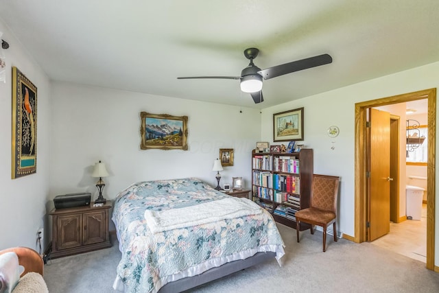 5971 Weaver Rd, Conneaut, OH 44030 - bedroom with carpet floors and ceiling fan