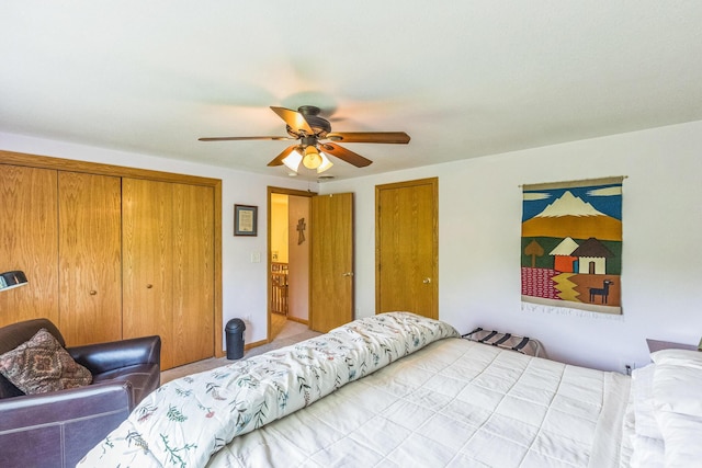 5971 Weaver Rd, Conneaut, OH 44030 - bedroom with a ceiling fan