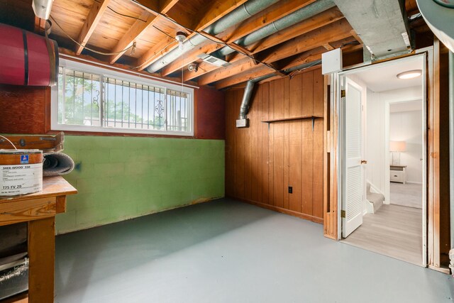 2142 Balford Sq W, Columbus, OH 43232 - basement featuring wood walls