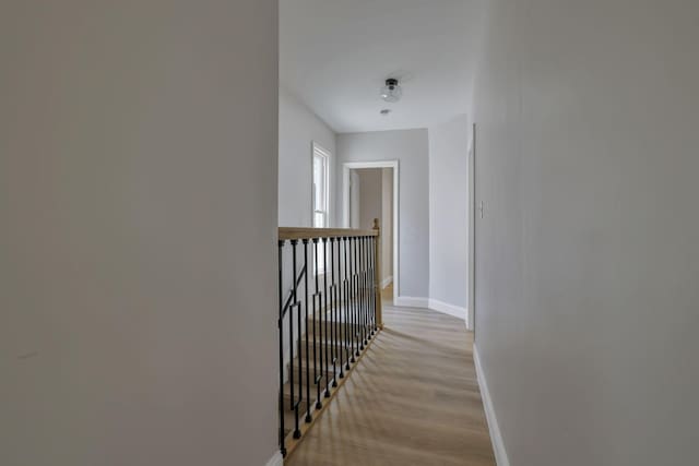 72 Avondale Ave, Columbus, OH 43222 - hallway featuring an upstairs landing and light wood-style floors