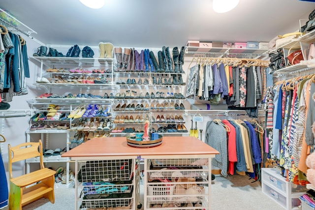 4909 Vanlear Rd, Columbus, OH 43229 - walk in closet featuring carpet