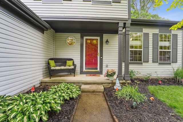 5191 Hialeah Ct, Columbus, OH 43221 - view of exterior entry with a porch