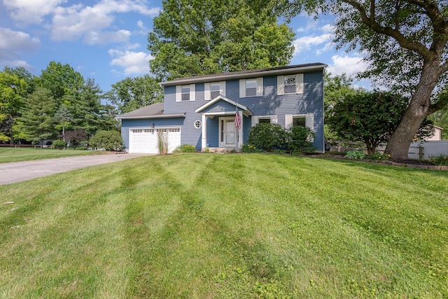 8732 Eastfield Ct, Pickerington, OH 43147 - colonial-style house featuring driveway, a front yard, and a garage