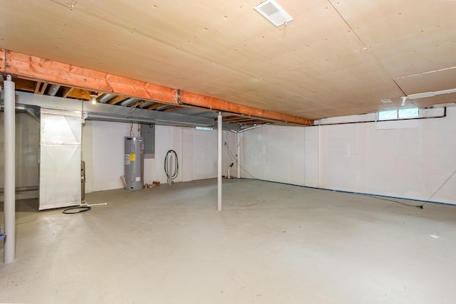 8732 Eastfield Ct, Pickerington, OH 43147 - below grade area with electric water heater and heating unit