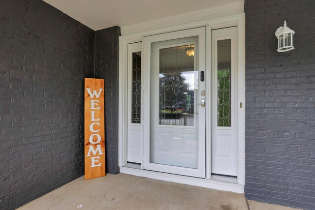 68 Nadine Pl N, Westerville, OH 43081 - doorway to property with brick siding