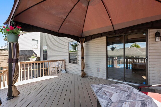 4686 Gilman Rd, Columbus, OH 43228 - deck featuring a gazebo