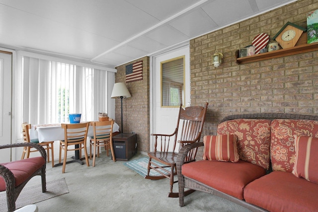 452 Samantha Cir Unit 10, London, OH 43140 - sunroom / solarium with brick wall and carpet