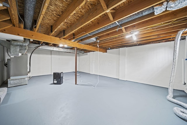 4150 Demorest Rd, Grove City, OH 43123 - unfinished below grade area with heating unit