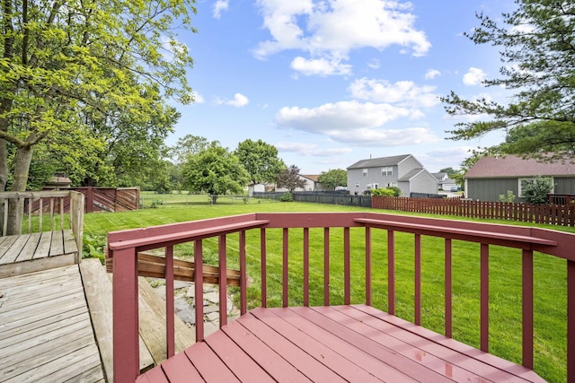4150 Demorest Rd, Grove City, OH 43123 - wooden deck featuring a residential view
