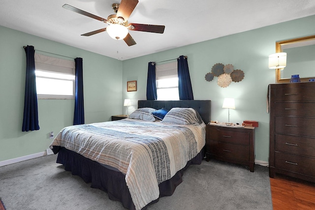 13111 King Rd NE, Thornville, OH 43076 - bedroom with baseboards and a ceiling fan
