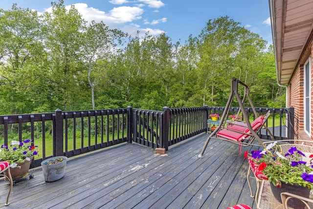 445 Cedar Hill Rd SW, Amanda, OH 43102 - view of wooden terrace