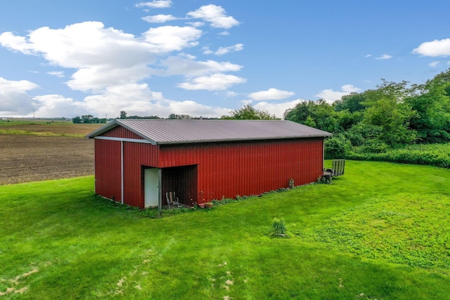 445 Cedar Hill Rd SW, Amanda, OH 43102 - view of pole building with a lawn