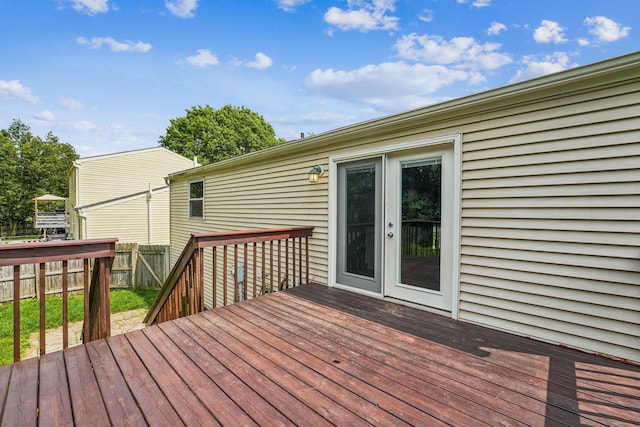 3840 Farm Brook Ln, Columbus, OH 43204 - deck featuring a fenced backyard