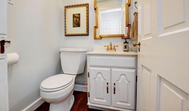 259 N Stanwood Rd, Columbus, OH 43209 - half bath featuring vanity and wood finished floors