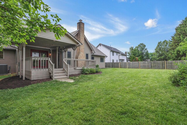 4583 Hunting Creek Dr, Grove City, OH 43123 - view of yard with central AC