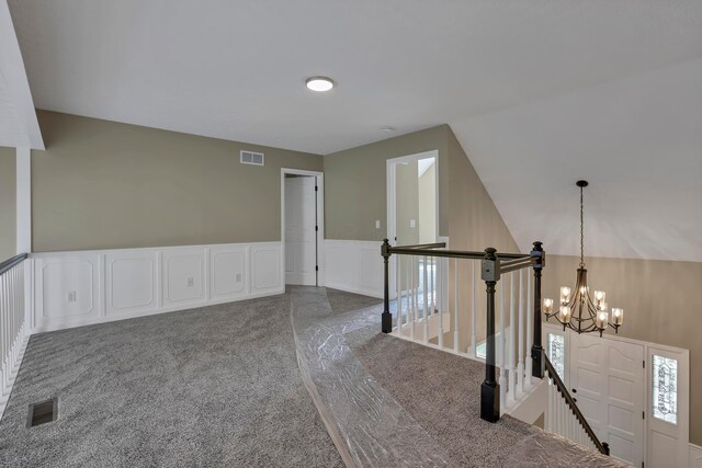4583 Hunting Creek Dr, Grove City, OH 43123 - empty room with carpet and a chandelier