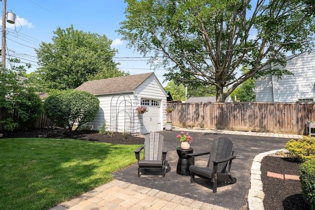 1572 Barrington Rd, Upper Arlington, OH 43221 - view of patio / terrace featuring an outbuilding