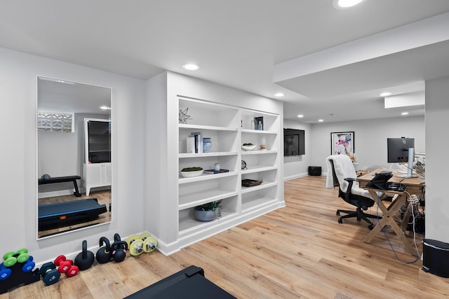 1572 Barrington Rd, Upper Arlington, OH 43221 - office space featuring light wood-style floors, recessed lighting, and baseboards