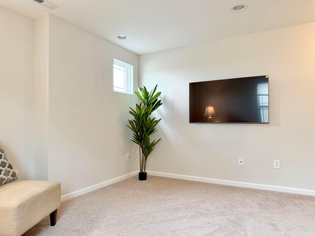 3895 Brody Dr, Grove City, OH 43123 - sitting room featuring carpet, baseboards, and recessed lighting