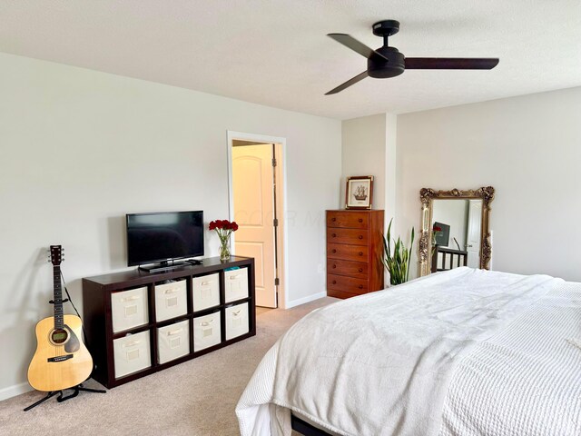 3895 Brody Dr, Grove City, OH 43123 - carpeted bedroom with baseboards and a ceiling fan