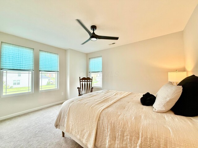 3895 Brody Dr, Grove City, OH 43123 - carpeted bedroom with baseboards and ceiling fan