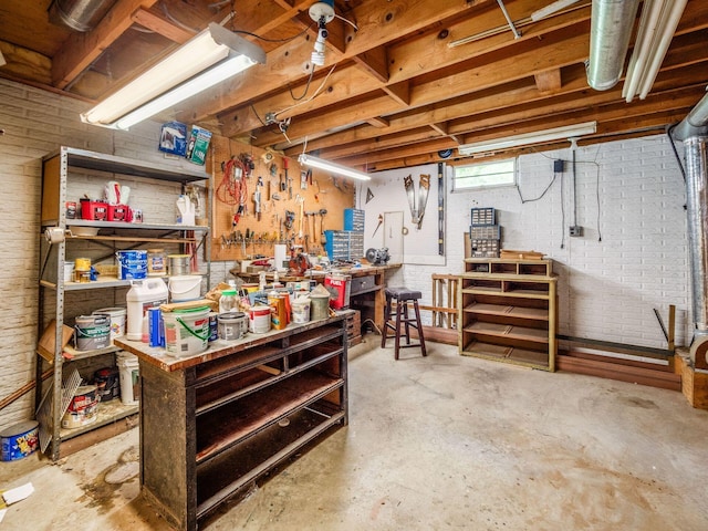 5434 Flat Head Ct, Columbus, OH 43230 - basement featuring a workshop area