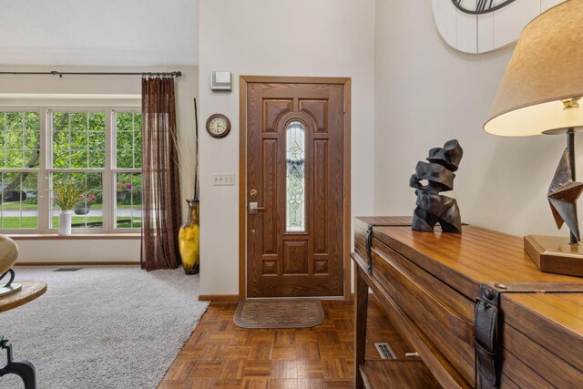 388 Slate Run Dr, Powell, OH 43065 - entryway featuring plenty of natural light and baseboards