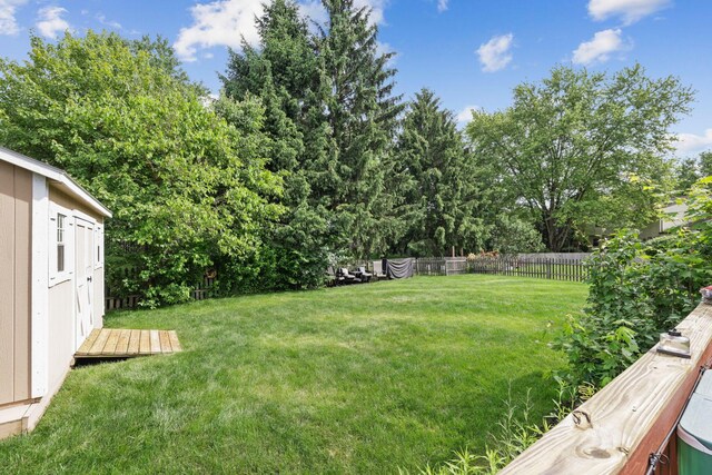 388 Slate Run Dr, Powell, OH 43065 - view of yard with an outbuilding