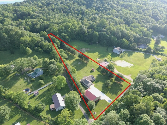 3040 Seney Rd Unit 912, Chillicothe, OH 45601 - aerial view of property's location featuring property boundaries highlighted and a forest