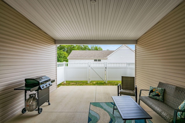 3446 Joberry Loop, Grove City, OH 43123 - view of patio with a grill, a gate, and outdoor lounge area