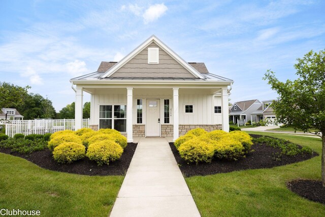 3446 Joberry Loop, Grove City, OH 43123 - view of front facade featuring board and batten siding, a porch, and roof with shingles