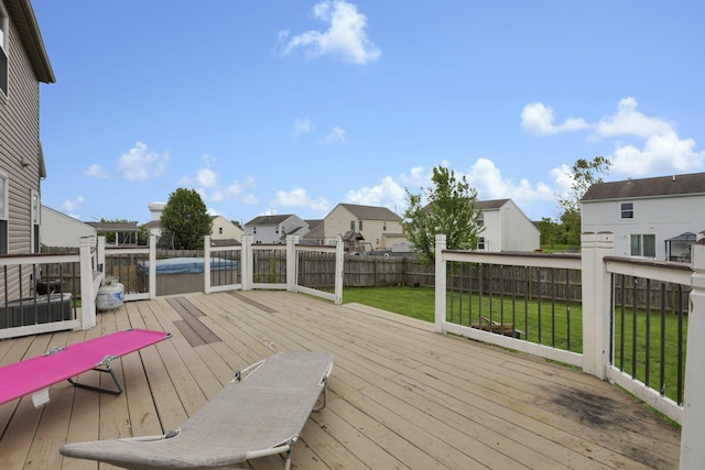 982 Margate Cir, London, OH 43140 - wooden deck featuring a residential view
