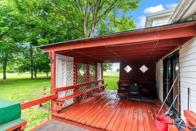 841 Township Highway 52, Nevada, OH 44849 - deck with a yard