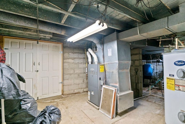 841 Township Highway 52, Nevada, OH 44849 - unfinished below grade area with water heater and heating unit