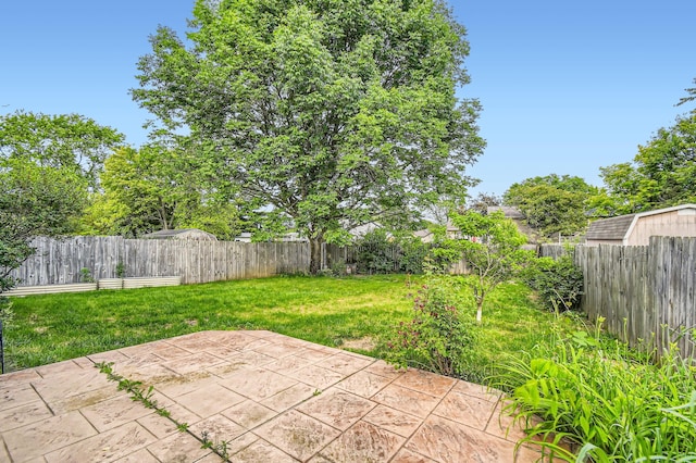5827 Chanwick Dr, Galloway, OH 43119 - view of yard featuring a patio