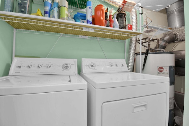 5885 Beechcroft Rd Unit 315, Columbus, OH 43229 - laundry room featuring washer and clothes dryer and water heater