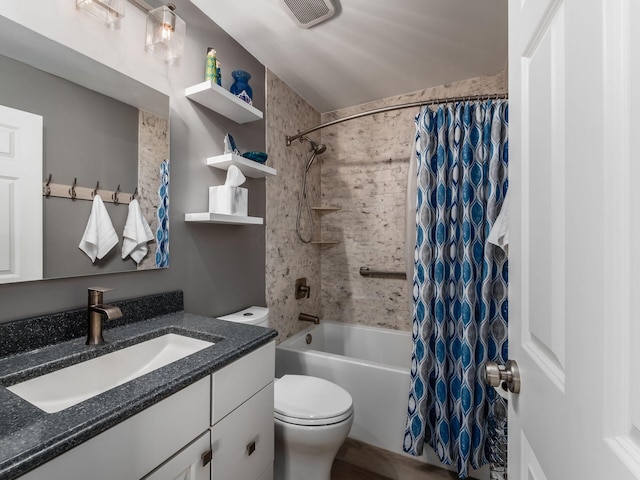 1835 Plains Blvd, Powell, OH 43065 - bathroom with vanity and shower / bathtub combination with curtain