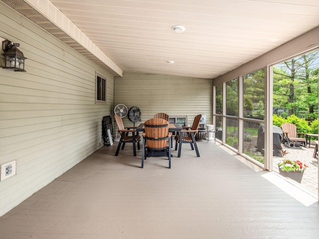 1835 Plains Blvd, Powell, OH 43065 - sunroom / solarium with outdoor dining space