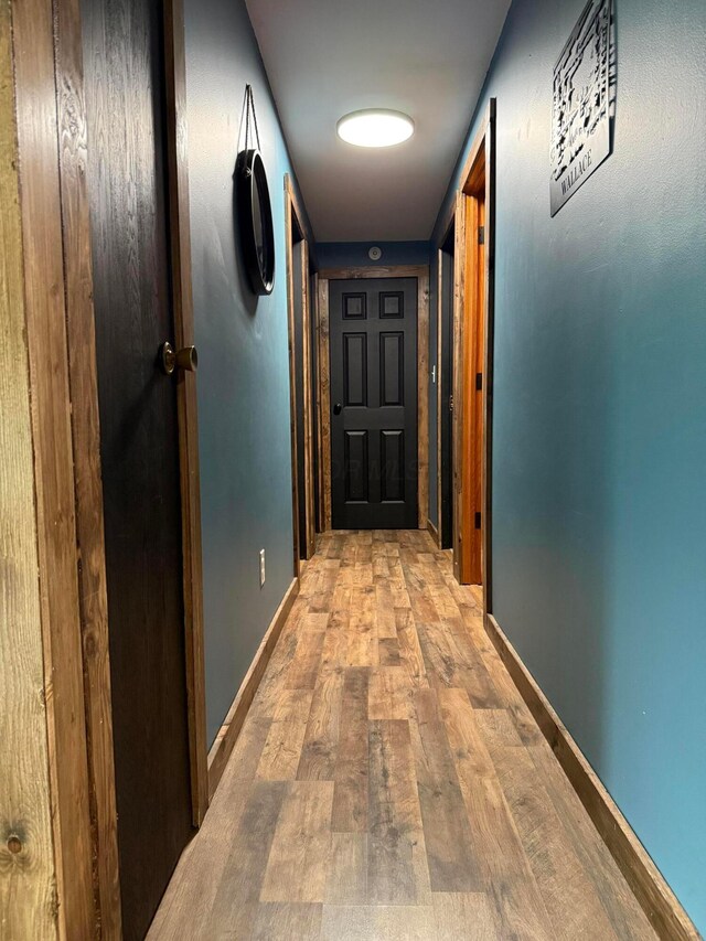 1775 Shoshoni Dr, Circleville, OH 43113 - hall with hardwood / wood-style flooring and baseboards