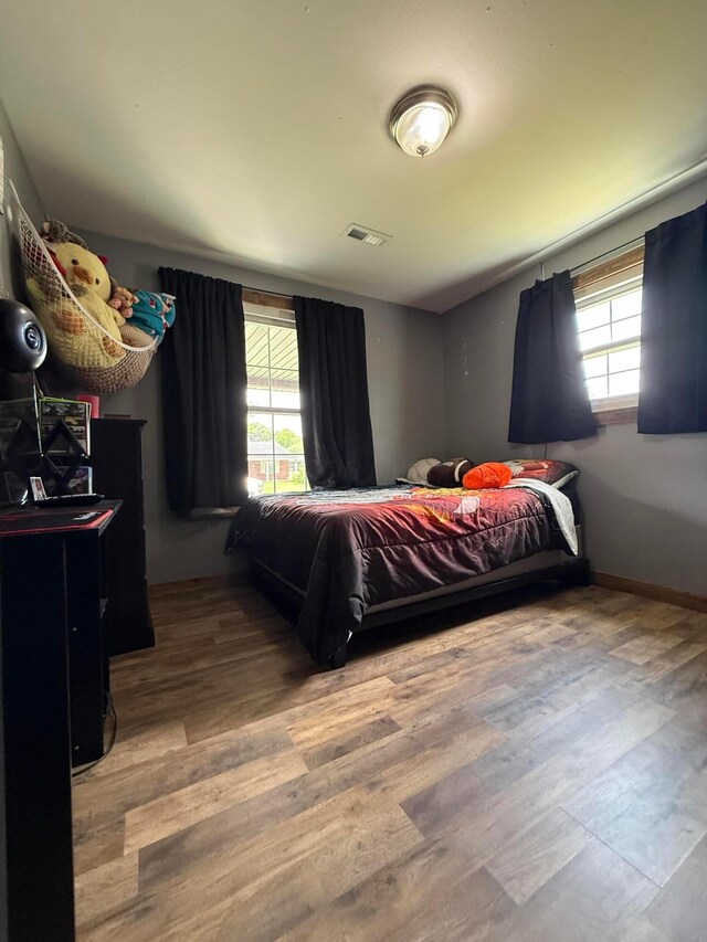 1775 Shoshoni Dr, Circleville, OH 43113 - bedroom with multiple windows and wood finished floors