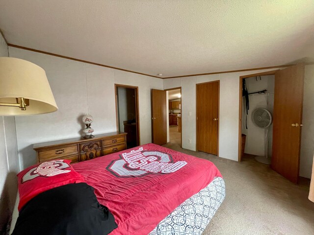 902 State Route 61 Lot # 92, Marengo, OH 43334 - bedroom with carpet, a textured ceiling, and crown molding