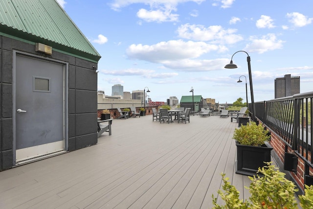 432 E Rich St Unit 4A, Columbus, OH 43215 - deck featuring outdoor dining space