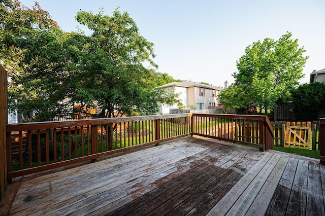 1845 Messner Dr Unit 57E, Hilliard, OH 43026 - wooden deck featuring a fenced backyard