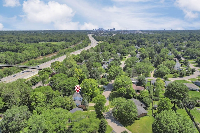 4286 Evansdale Rd, Columbus, OH 43214 - bird's eye view of a heavily wooded area