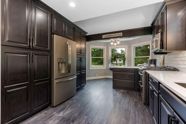 170 Nantucket Ave, Pickerington, OH 43147 - kitchen featuring appliances with stainless steel finishes, healthy amount of natural light, tasteful backsplash, light countertops, and recessed lighting