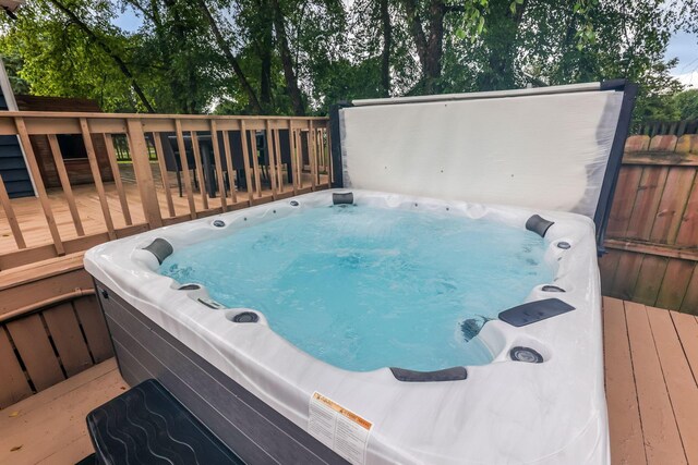 170 Nantucket Ave, Pickerington, OH 43147 - view of pool with a hot tub and a deck
