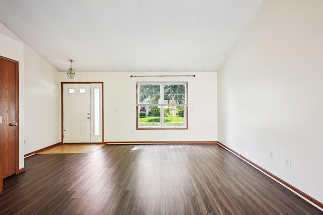 2147 Juneau Way, Grove City, OH 43123 - foyer featuring dark wood-style flooring and baseboards