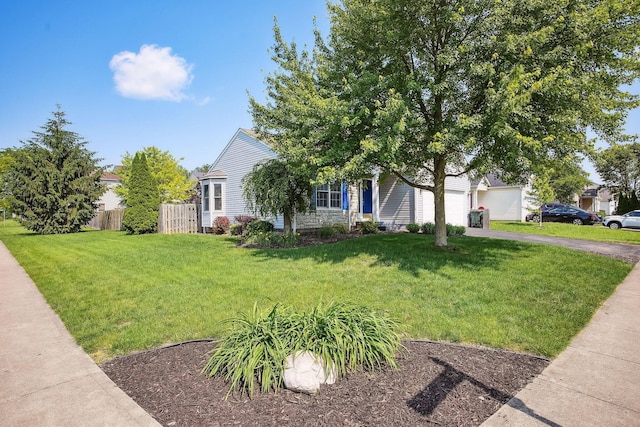 2147 Juneau Way, Grove City, OH 43123 - view of property hidden behind natural elements with driveway and a garage