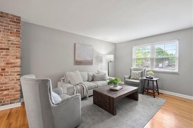 1831 NW Blvd Unit B, Columbus, OH 43212 - living area with baseboards and wood finished floors