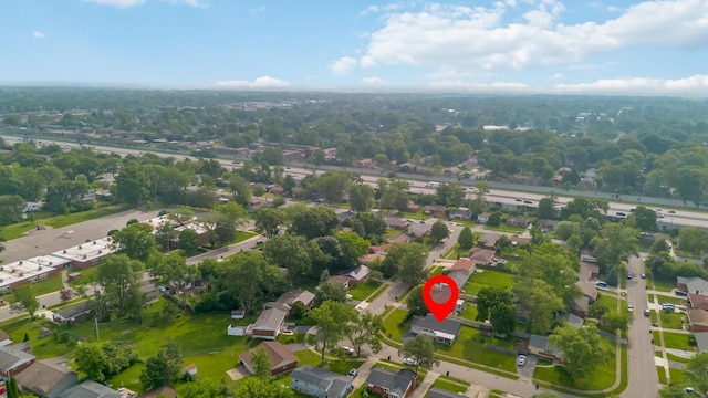 5452 Roche Ct W, Columbus, OH 43229 - aerial overview of property's location featuring nearby suburban area